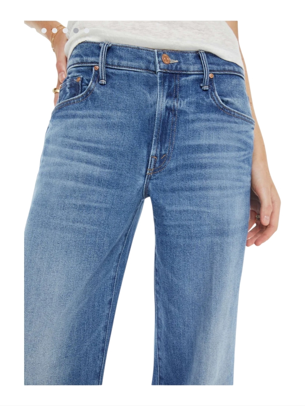 Mother The Mid Rise Maven Ankle In All Your Eggs In One Basket $278 - Picture 4 of 10